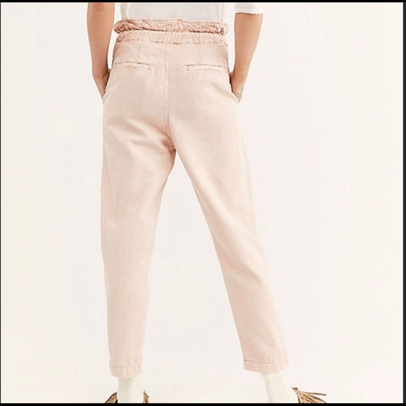 Free People Margate Pleated Trouser Misty Rose NWT - Picture 3 of 6